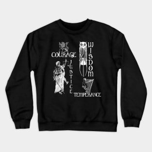 Stoics, Four Cardinal Virtues Crewneck Sweatshirt